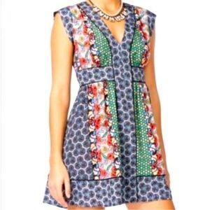 Disney Alice Through the Looking Glass Patchwork Sleeveless  Dress - XS
